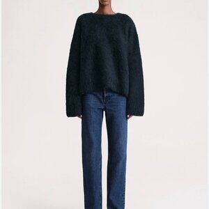 TOTEME Boxy Alpaca Knit Sweater